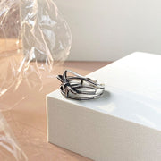 vintage s925 silver bends and hitches ring, view 6 - MRSLM