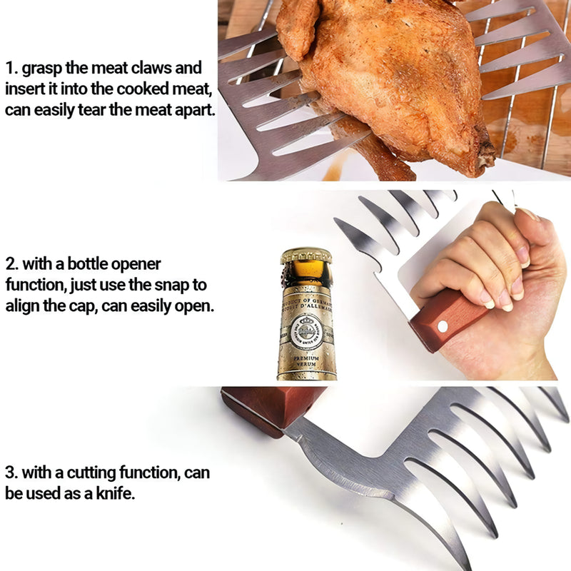 Stainless steel meat claw, view 6 - MRSLM