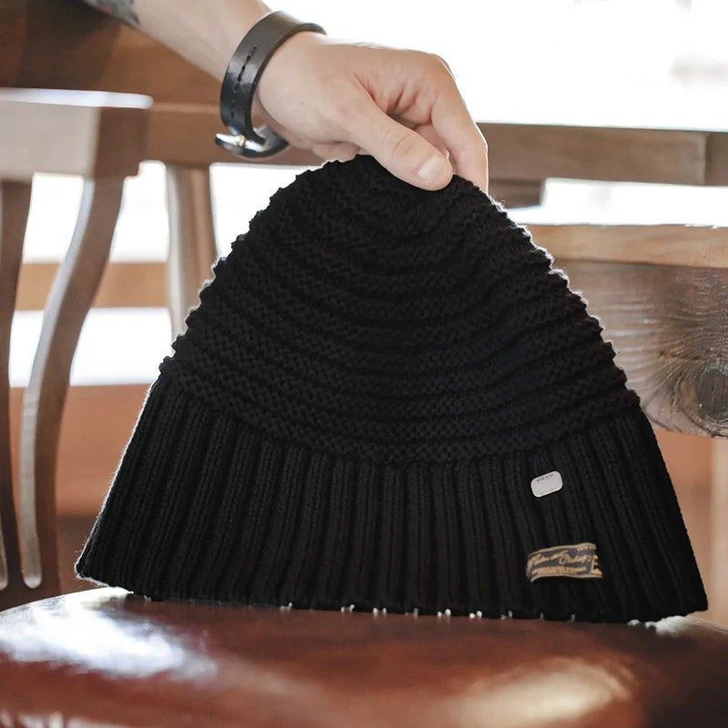 black knitted fisherman hat, view 8 - MRSLM