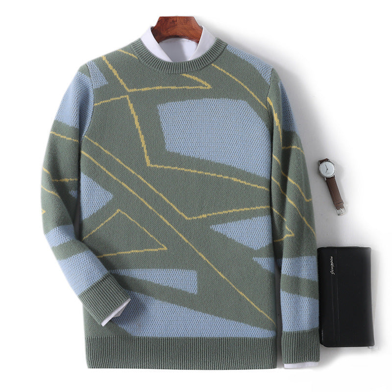 men's loose plaid sweater, view 3 - MRSLM