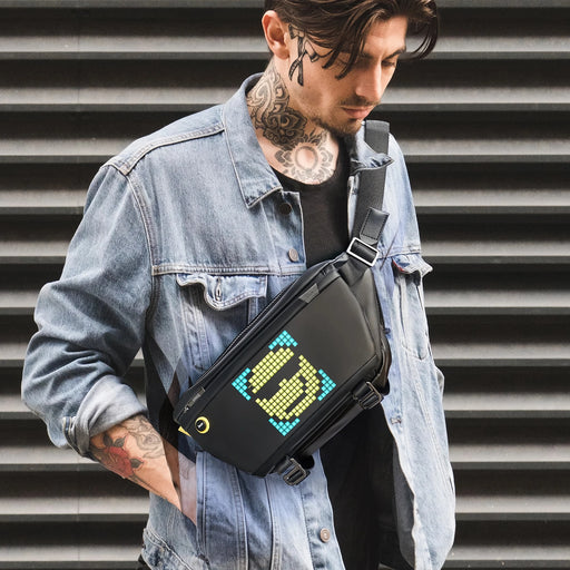 pixel art sling bag with Bluetooth speaker - MRSLM