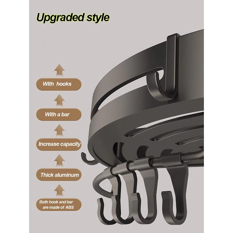 adhesive bathroom shampoo holder, view 11 - MRSLM