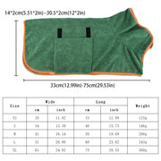 Microfiber dog bathrobe towel, view 13 - MRSLM