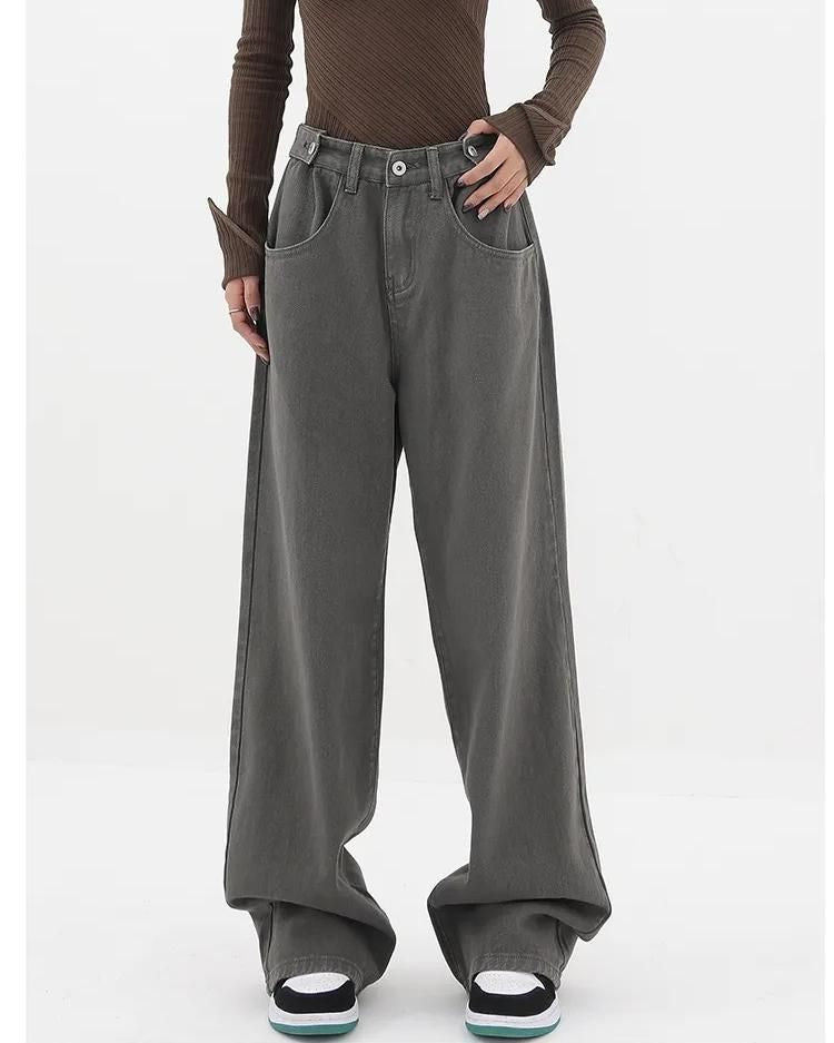 Schlagjeans mit hohem Bund für Damen