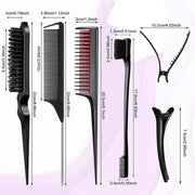 9-piece hair styling comb set, view 7 - MRSLM