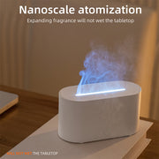wood grain flame humidifier USB essential oil diffuser, view 11 - MRSLM