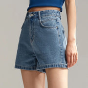summer a-line denim shorts - MRSLM