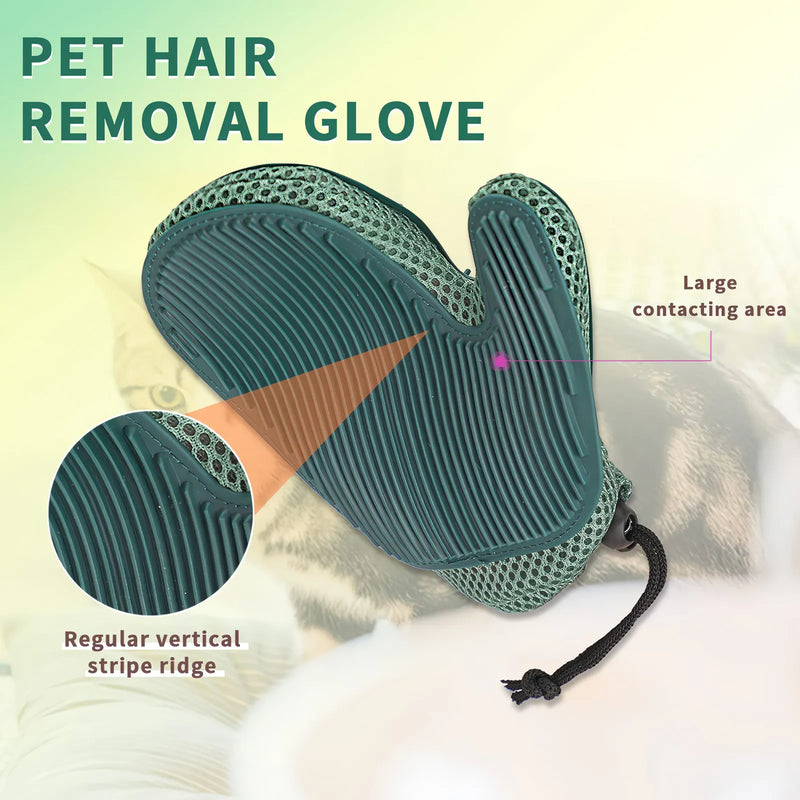 2-in-1 pet grooming and fur removal glove, view 8 - MRSLM