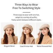 women's elegant wool beret, view 6 - MRSLM