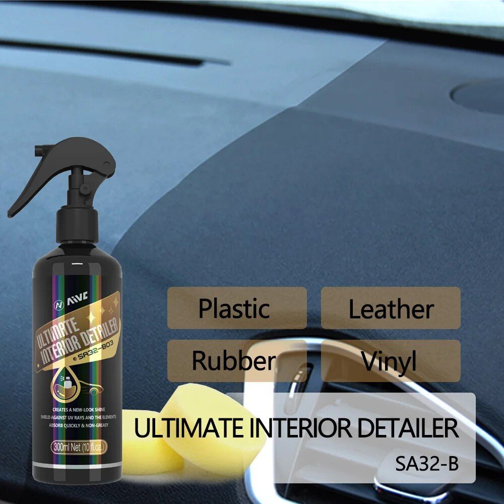 Ultimate Car Interior Detailer: Leather & Plastic Restorer with UV Protection