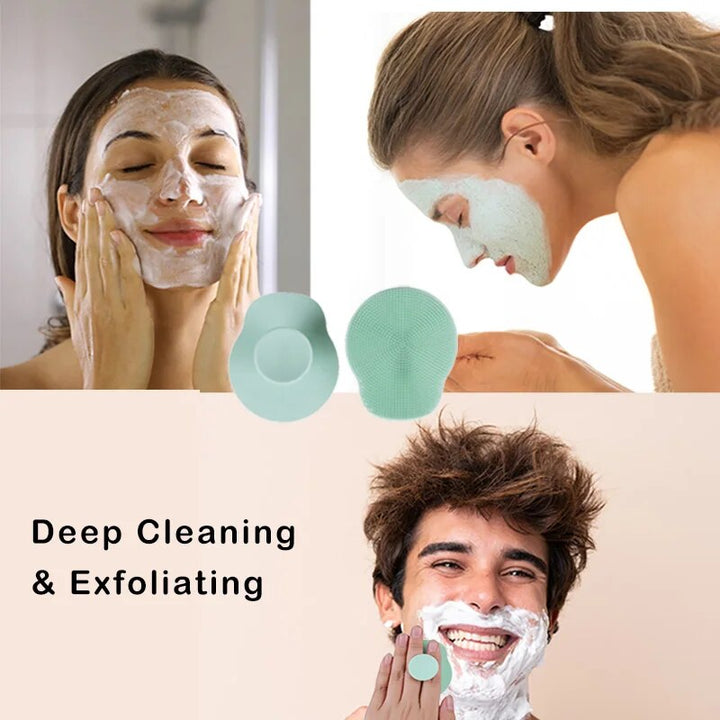 Soft Silicone Facial Cleansing Brush: Exfoliating and Massaging Scrubber for Deep Pore Cleansing