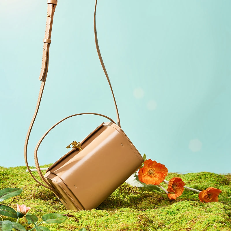 Small square leather shoulder bag - MRSLM