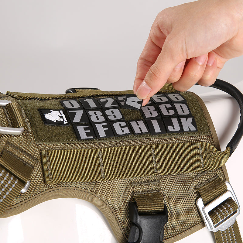 reflective dog harness, view 9 - MRSLM