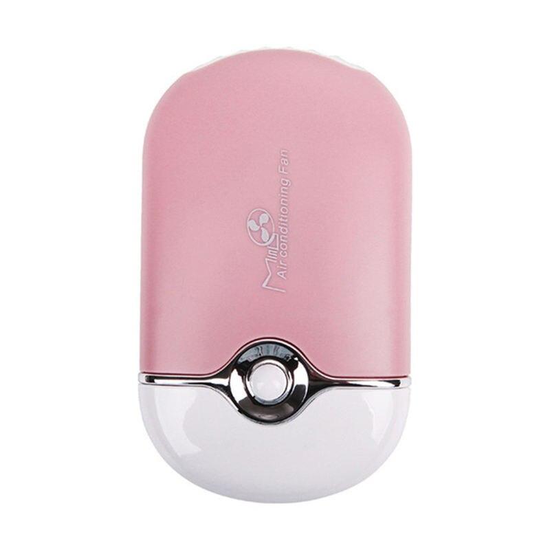 USB Rechargeable Mini Eyelash Fan with Multi-Angle Bracket and Cooling Sponge