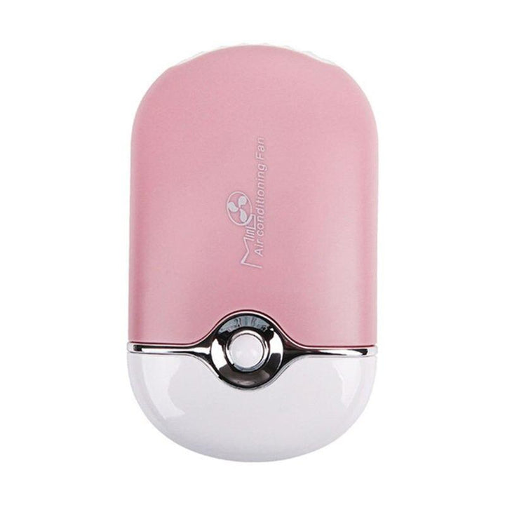 USB Rechargeable Mini Eyelash Fan with Multi-Angle Bracket and Cooling Sponge