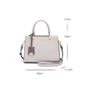 Cowhide leather tote shoulder bag, view 9 - MRSLM