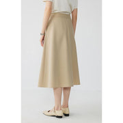 pleated a-line midi skirt, view 6 - MRSLM