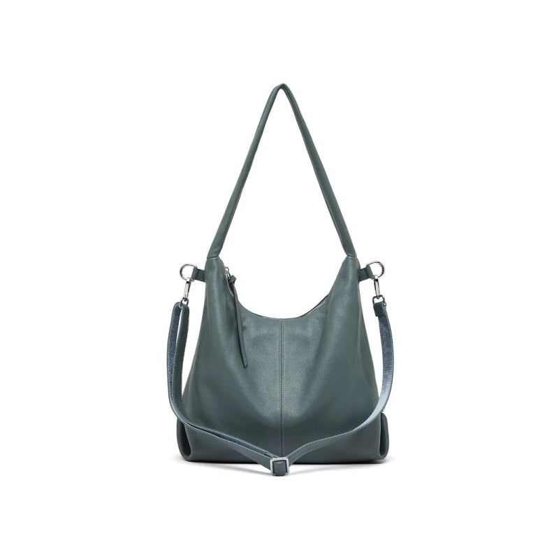 genuine leather large capacity shoulder bag, view 4 - MRSLM