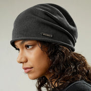 silk knitted beanie hat, view 6 - MRSLM