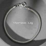 men's s925 silver chain bracelet, view 10 - MRSLM