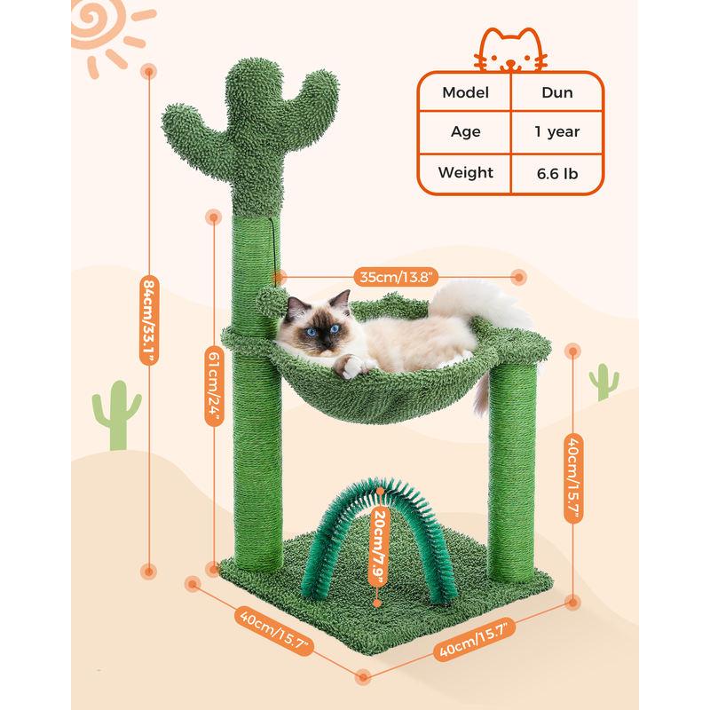 33-inch cactus cat tree, view 6 - MRSLM