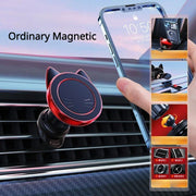 magnetic car phone mount with wireless charging, view 2 - MRSLM