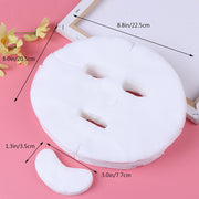 white cotton DIY facial mask sheets, view 9 - MRSLM