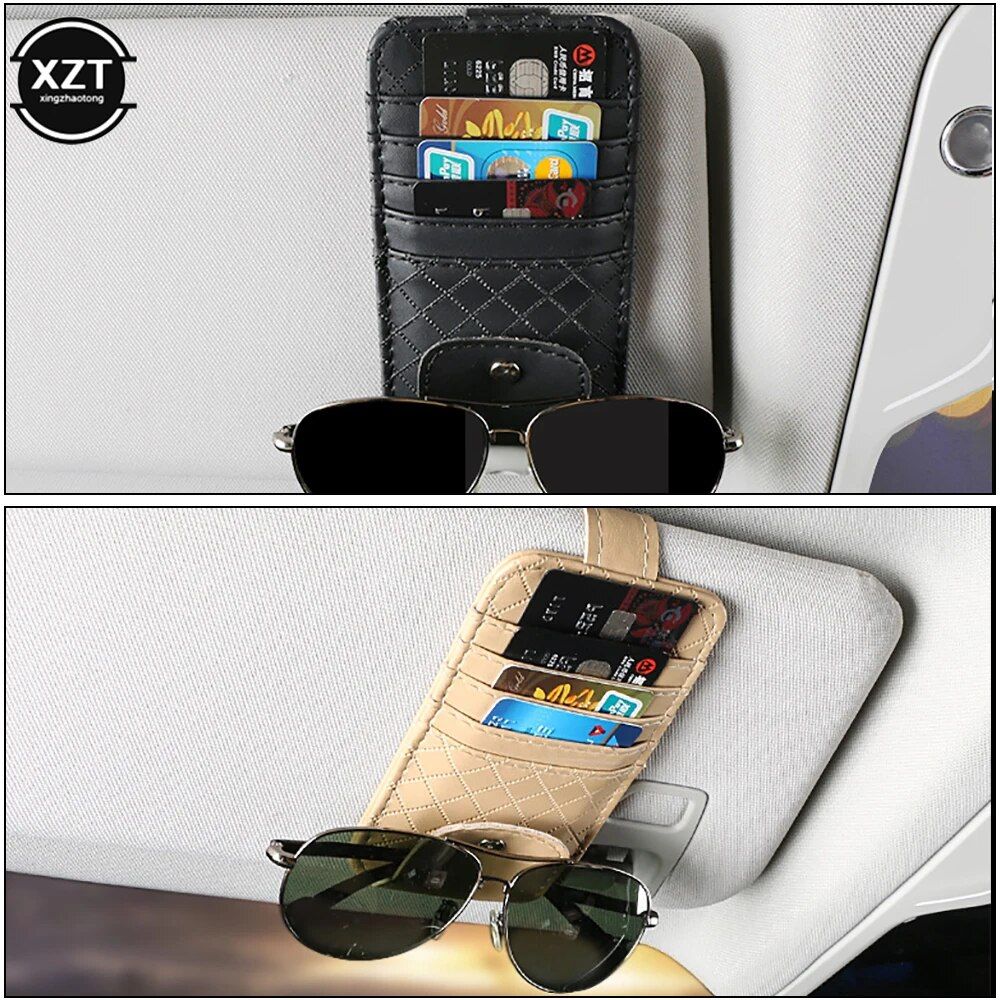 Compact Sun Visor Car Organizer for Essential Accessories