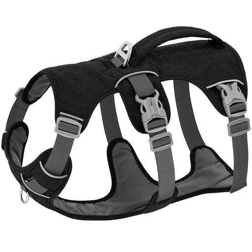 reflective nylon dog harness with handle, view 2 - MRSLM