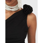 knit tank top with 3D rose, view 4 - MRSLM