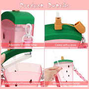 kids water bottle with straw, view 10 - MRSLM