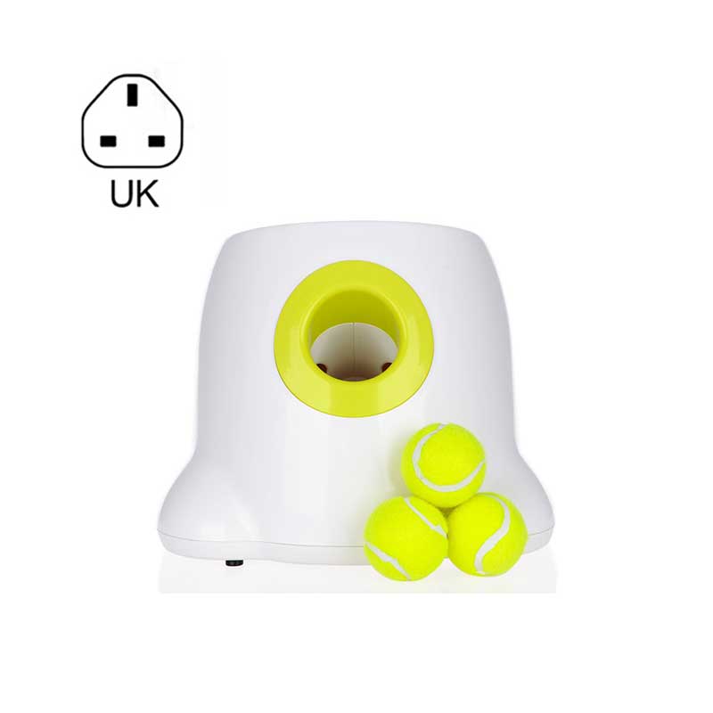 Brinquedo interativo para cães: Lançador automático de bolas de tênis