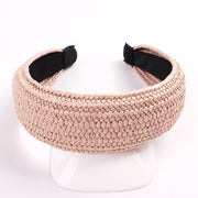solid color knotted headband, view 6 - MRSLM