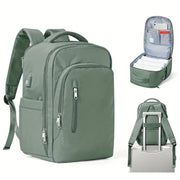 large capacity laptop backpack, view 3 - MRSLM