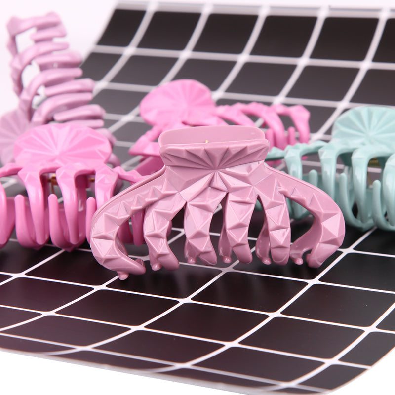 large 9cm resin candy color hair clip, view 8 - MRSLM