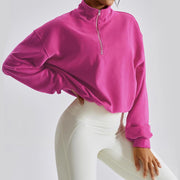 yoga fitness zip jacket, view 8 - MRSLM