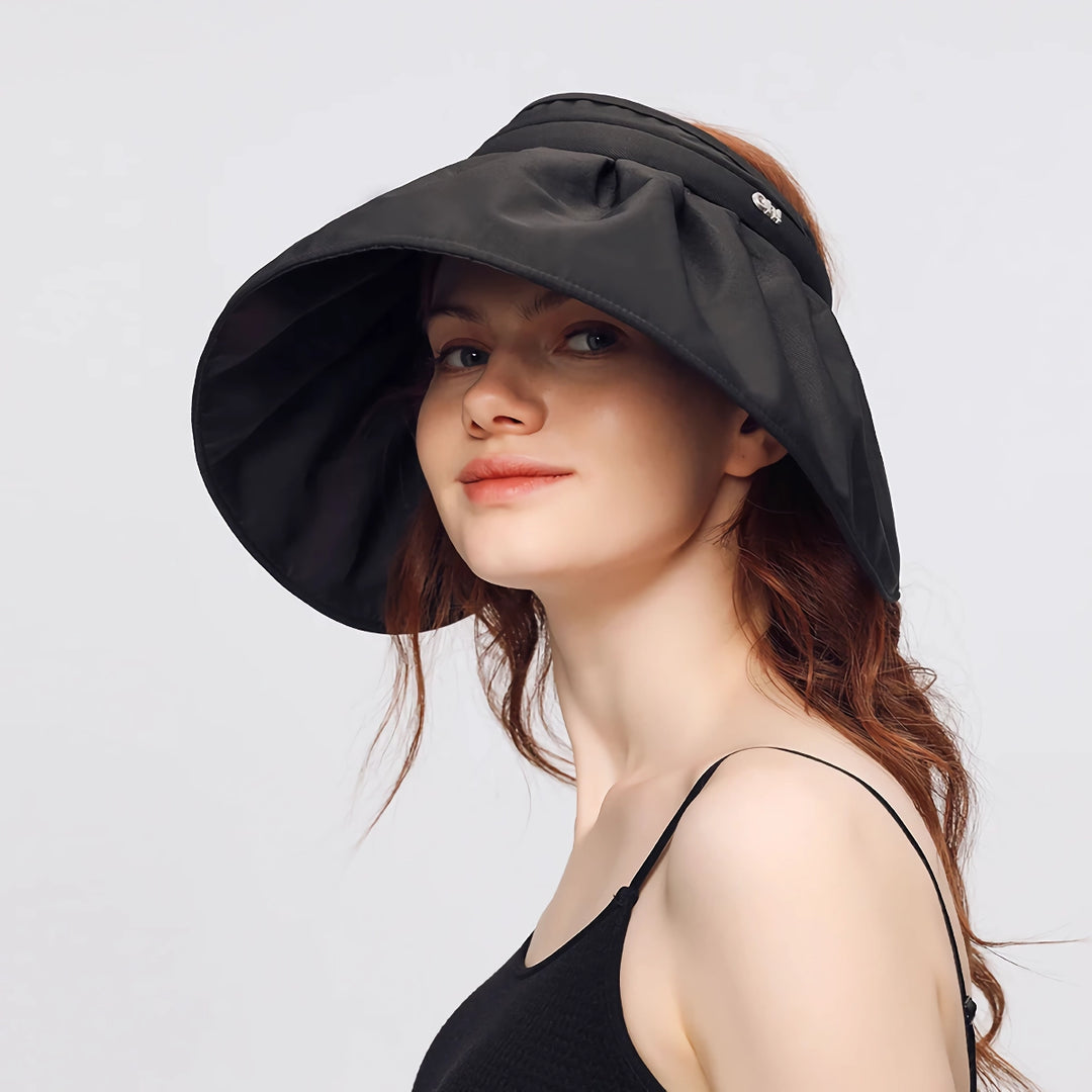 Versatile Full-Face Sunhat with Adjustable Tie Straps