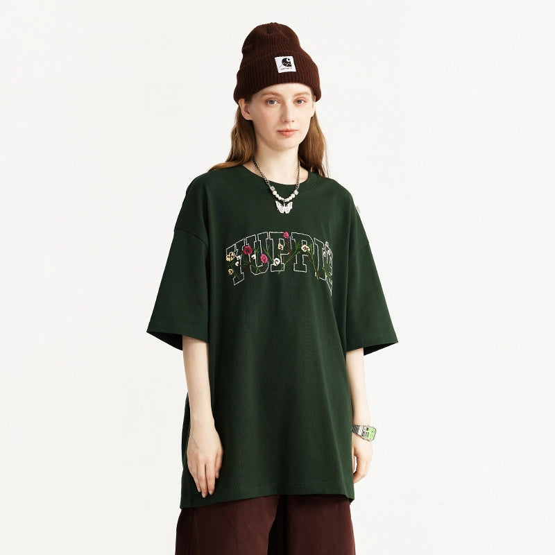 embroidered floral t-shirt - MRSLM