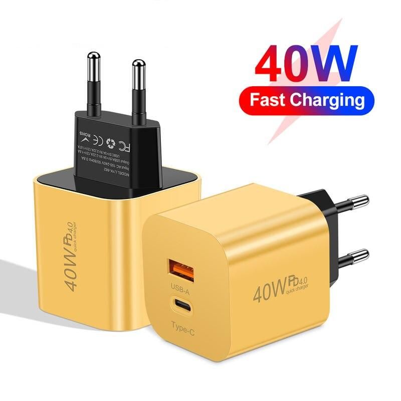 40W Quick Charge PD 4.0 USB-C Wall Adapter