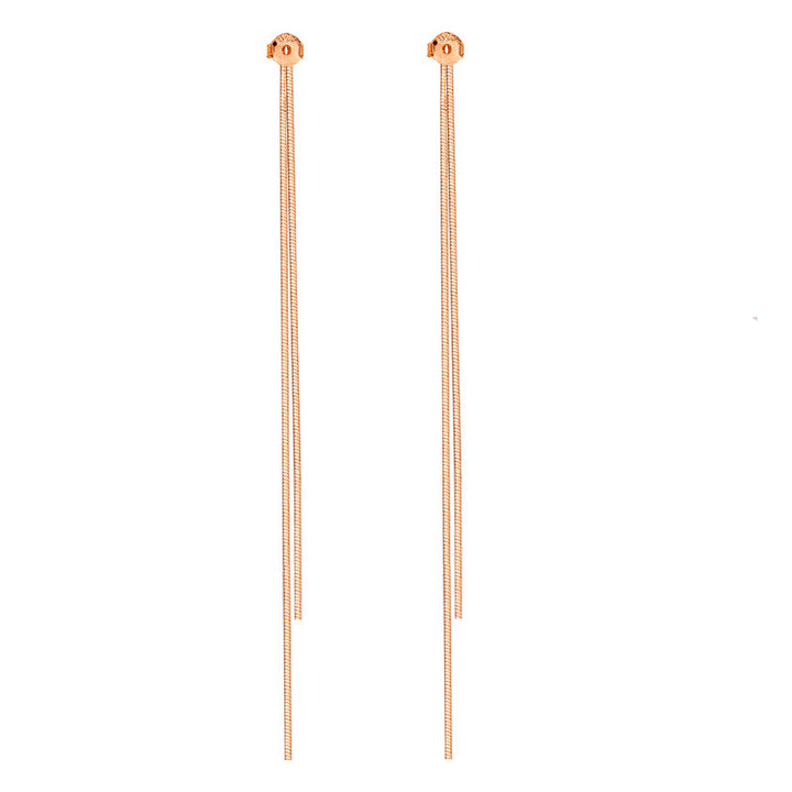 Thin Face Women's Trendy Long Sterling Silver Ear Line