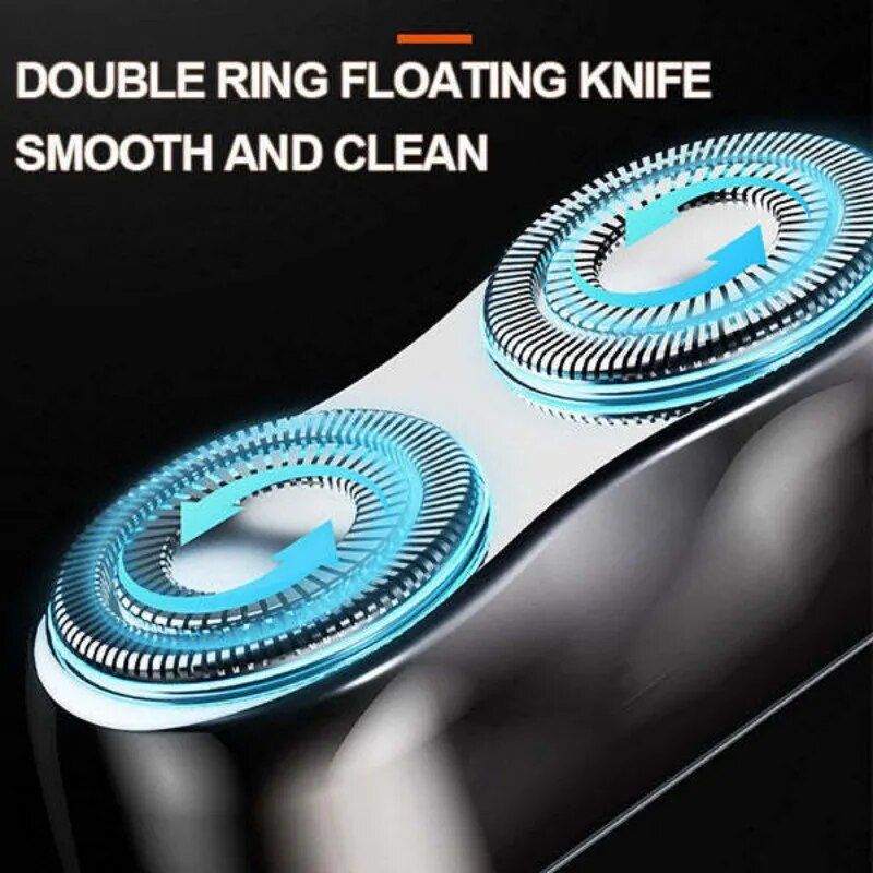 portable double head electric shaver, view 9 - MRSLM