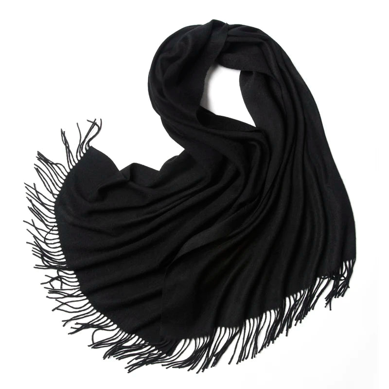 Cachecol de inverno em cashmere