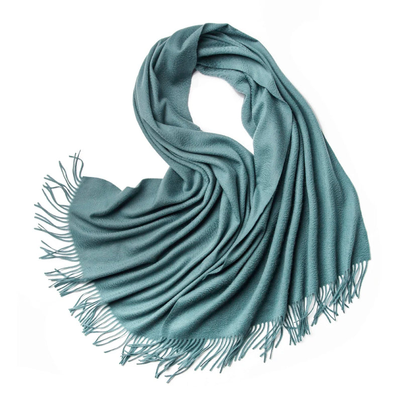 Cachecol de inverno em cashmere