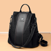 soft PU leather backpack, view 7 - MRSLM