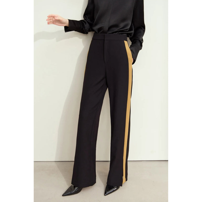 contrast stitching blazer pants for women, view 2 - MRSLM