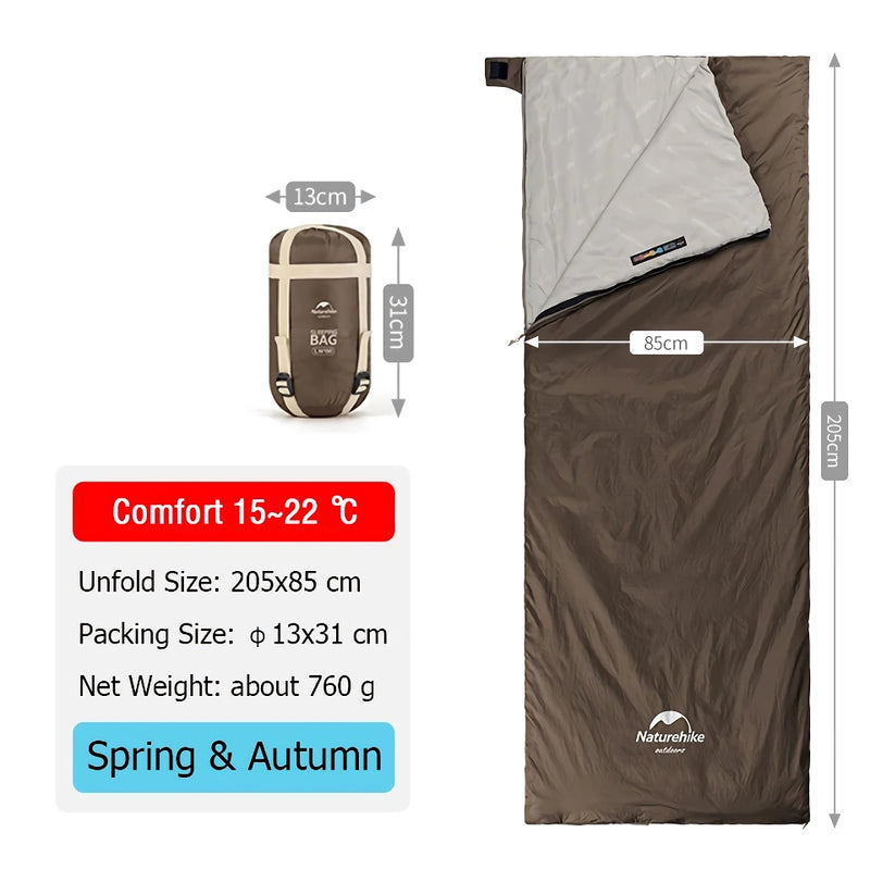 Ultraleichter Baumwollschlafsack für Outdoor-Abenteuer im Frühling und Sommer