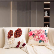 french rose patchwork cushion cover, view 6 - MRSLM