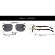 rectangle sunglasses with gradient lenses, view 17 - MRSLM