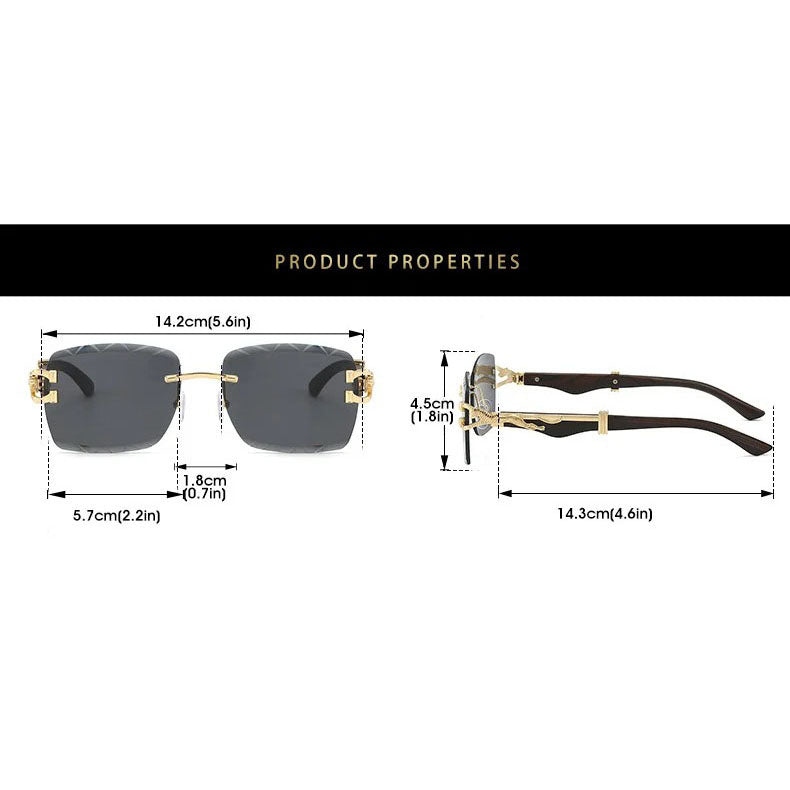 rectangle sunglasses with gradient lenses, view 17 - MRSLM
