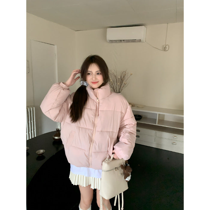 Women's stand-collar puffer jacket, view 2 - MRSLM